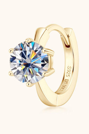 Refreshing Change 2 Carat Huggie Moissanite Earrings - MXSTUDIO.COM
