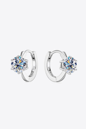 Refreshing Change 2 Carat Huggie Moissanite Earrings - MXSTUDIO.COM