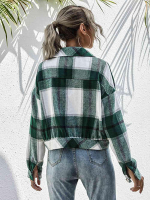 Refreshing Warmth Green Plaid Jacket - MXSTUDIO.COM