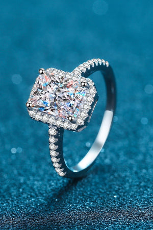 Resilient Sparkle 2 Carat Moissanite Halo Ring - MXSTUDIO.COM