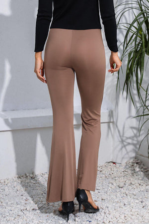 Retro Aesthetic High Waist Flare Leg Pants - MXSTUDIO.COM
