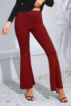 Retro Aesthetic High Waist Flare Leg Pants - MXSTUDIO.COM