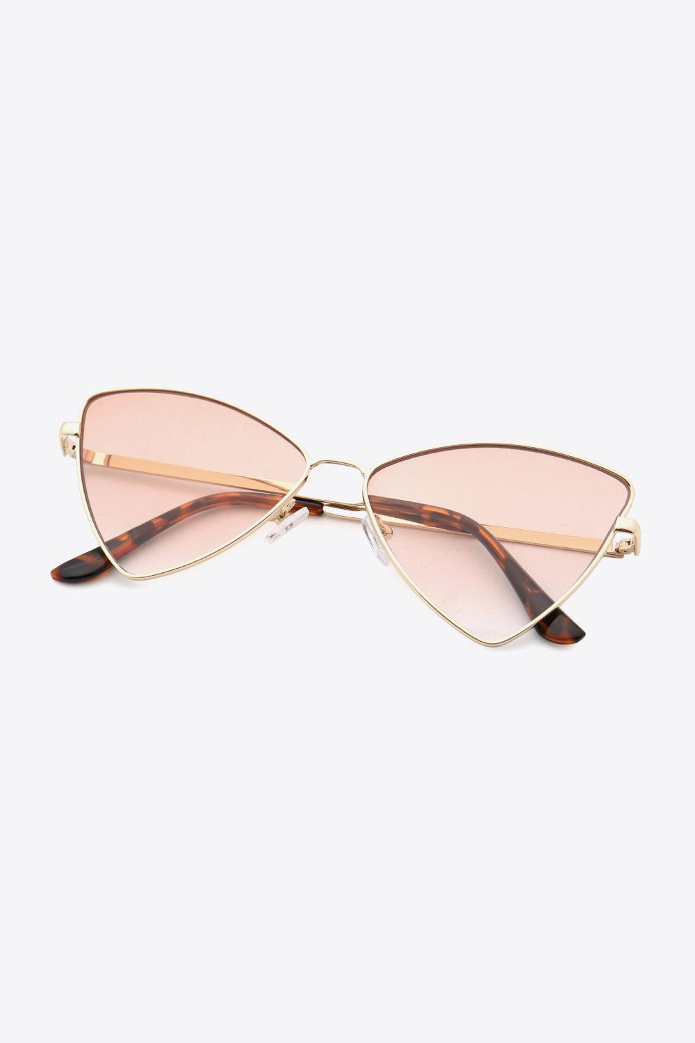 Safely Shielded Metal Frame Cat Eye Sunglasses - MXSTUDIO.COM