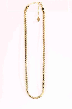 Satisfying 18K Gold-Plated Stainless Steel Necklace-MXSTUDIO.COM