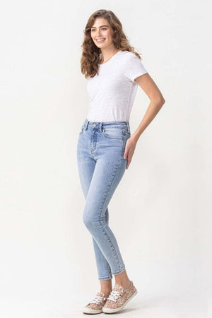 Saturday Feels High Rise Cropped Skinny Jeans - MXSTUDIO.COM