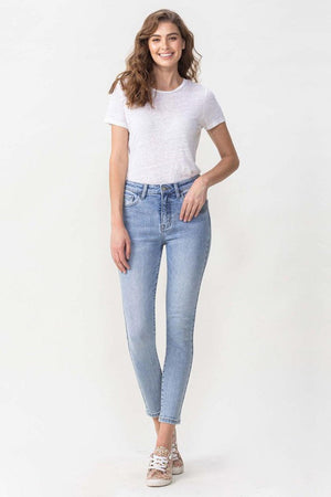 Saturday Feels High Rise Cropped Skinny Jeans - MXSTUDIO.COM
