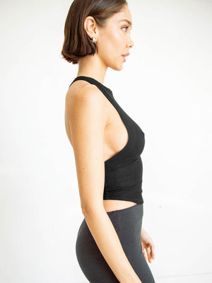 Savage And Sexy Ribbed Cropped Tank Top - MXSTUDIO.COM