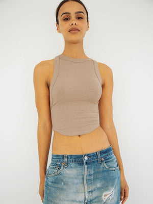 Savage And Sexy Ribbed Cropped Tank Top - MXSTUDIO.COM