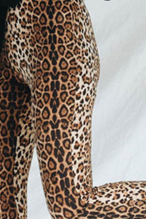 Savage High Waist Leopard Flare Pants - MXSTUDIO.COM