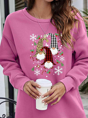 Savor This Season Dropped Shoulder Christmas Sweatshirt-MXSTUDIO.COM