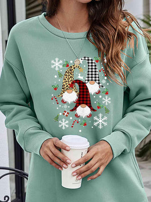Savor This Season Dropped Shoulder Christmas Sweatshirt-MXSTUDIO.COM
