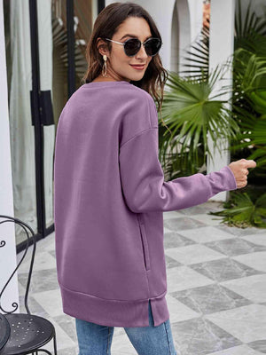 Savor This Season Dropped Shoulder Christmas Sweatshirt-MXSTUDIO.COM