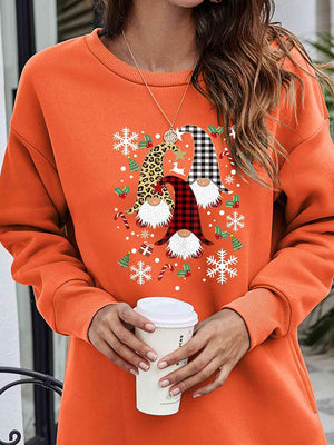 Savor This Season Dropped Shoulder Christmas Sweatshirt-MXSTUDIO.COM