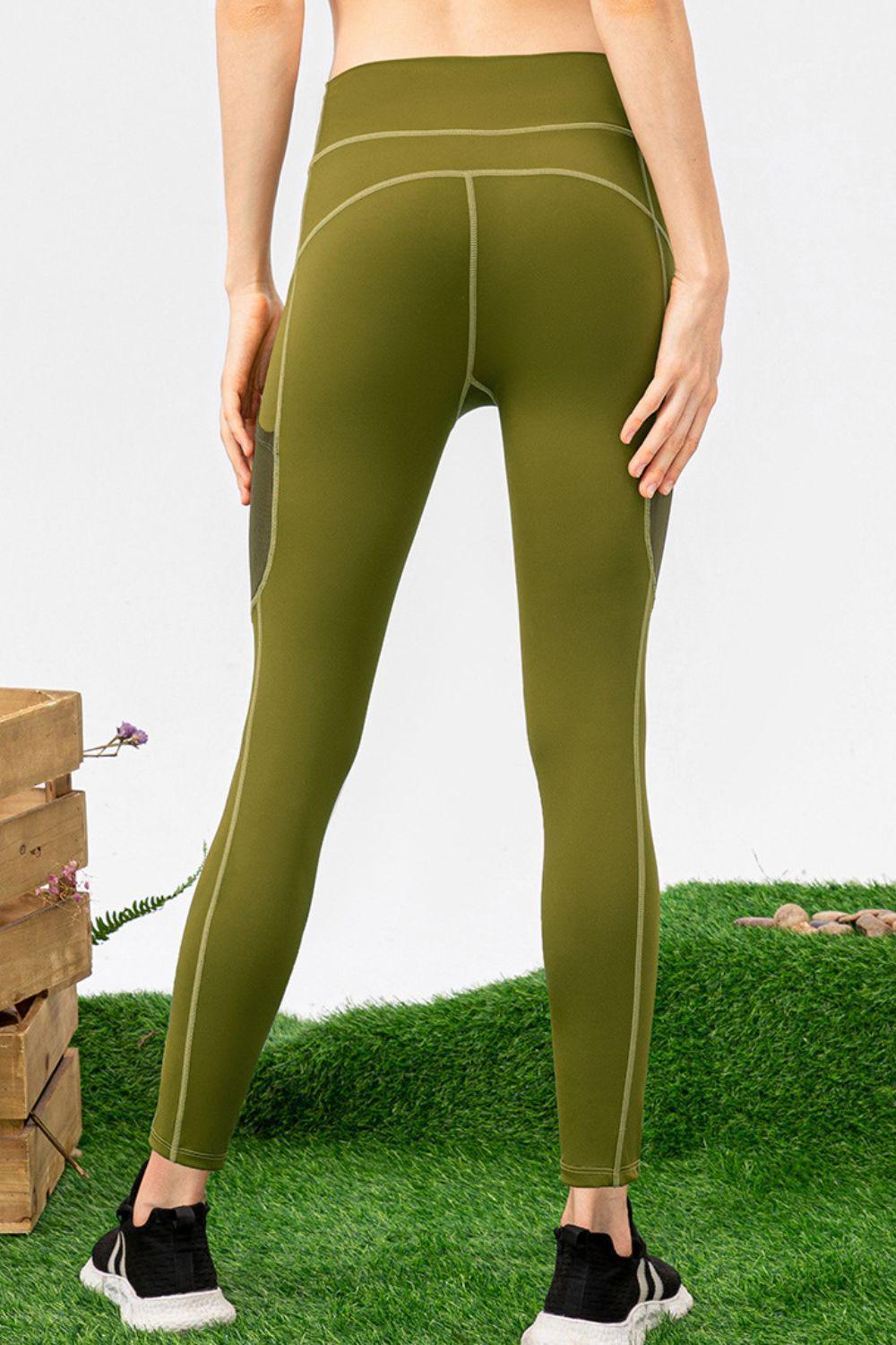 Secure Fit High Waist Active Spandex Leggings - MXSTUDIO.COM