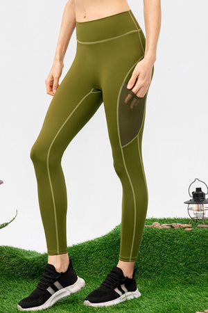 Secure Fit High Waist Active Spandex Leggings - MXSTUDIO.COM