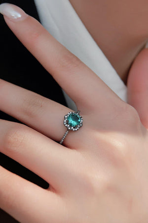 See The Best Flower Shape Paraiba Tourmaline Ring - MXSTUDIO.COM