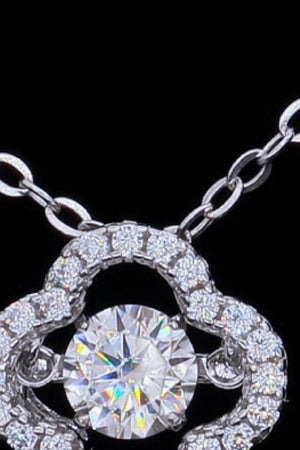 Sensational Flower Shape Moissanite Necklace Womens - MXSTUDIO.COM