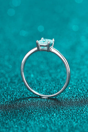 Sensational Sterling Silver Moissanite Solitaire Ring - MXSTUDIO.COM