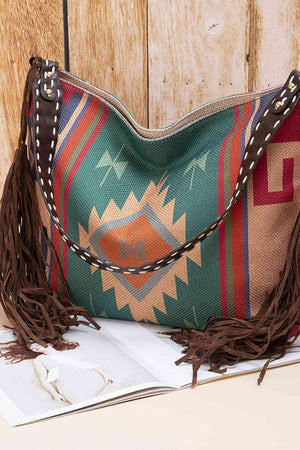 a purse sitting on top of a table next to a book