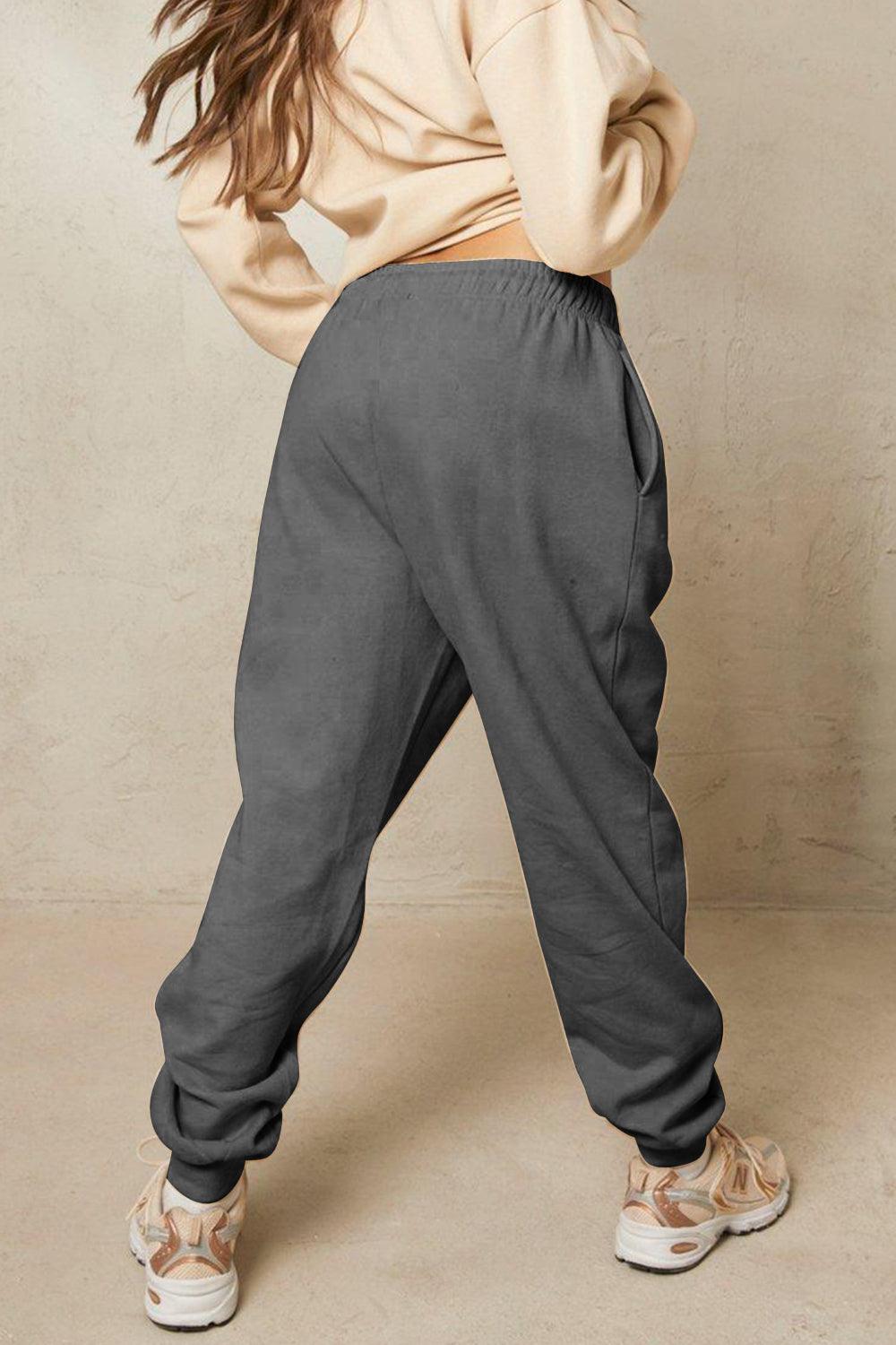 Skeleton Graphic Elastic Waist Sweatpants - MXSTUDIO.COM