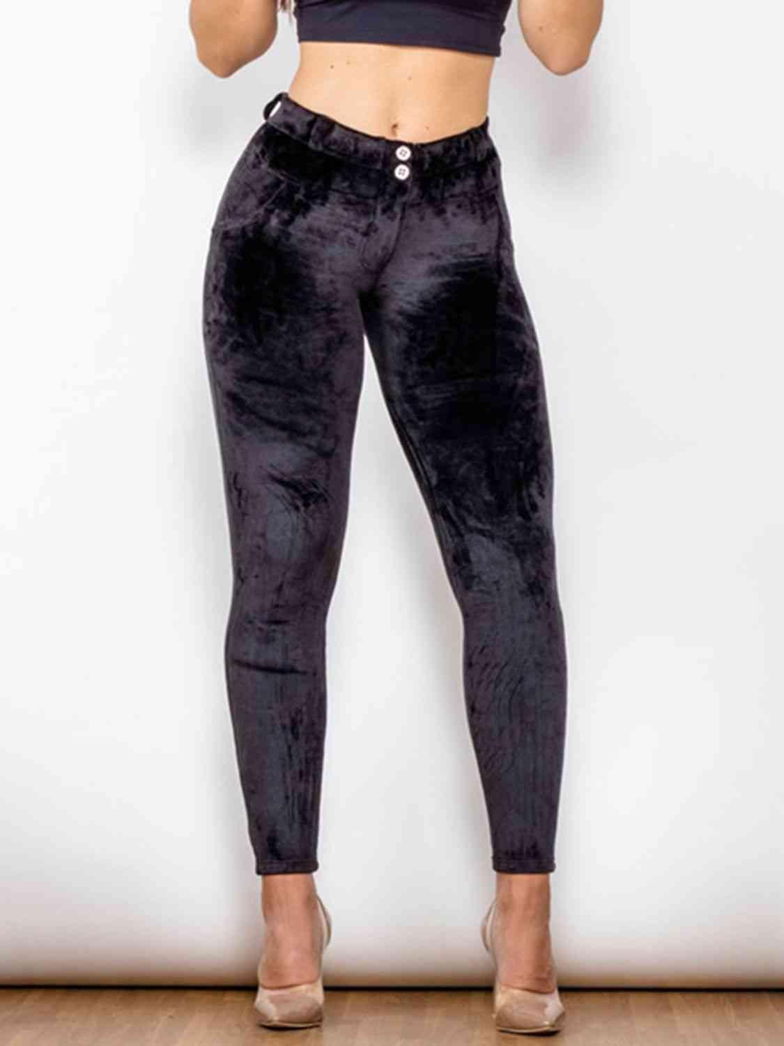 Skintight Spandex Black Skinny Pants - MXSTUDIO.COM