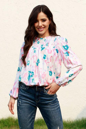 Slay The Day Balloon Sleeve Blouse-MXSTUDIO.COM