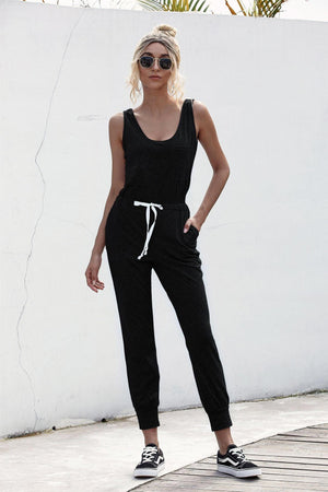 Sleeveless Ankle Length Jogger Jumpsuit Women - MXSTUDIO.COM