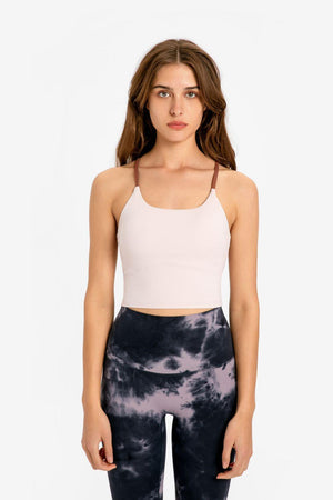 Slim-fit Scoop Neck Sports Cami - MXSTUDIO.COM