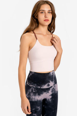 Slim-fit Scoop Neck Sports Cami - MXSTUDIO.COM