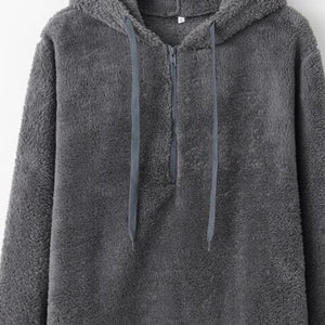 a hooded sweatshirt with a hoodie on top of it
