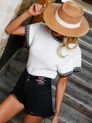 Soft Cotton Butterfly Sleeves Top - MXSTUDIO.COM