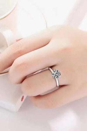 Sparkling Classic 3 Carat Moissanite 6-Prong Ring - MXSTUDIO.COM