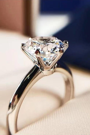 Sparkling Classic 3 Carat Moissanite 6-Prong Ring - MXSTUDIO.COM