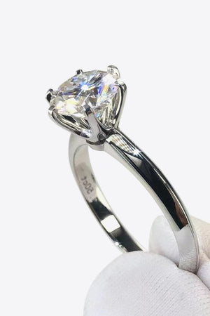 Sparkling Classic 3 Carat Moissanite 6-Prong Ring - MXSTUDIO.COM