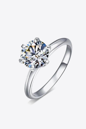 Sparkling Classic 3 Carat Moissanite 6-Prong Ring - MXSTUDIO.COM