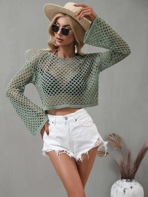 Splendid Cropped Beach Cover Up - MXSTUDIO.COM