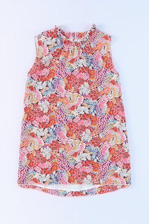 Spring Babe Floral Mock Neck Tank - MXSTUDIO.COM