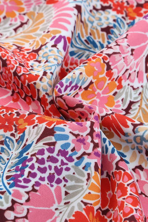 Spring Babe Floral Mock Neck Tank - MXSTUDIO.COM