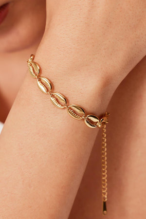 Stainless Steel Shell 18K Gold-Plated Bracelet - MXSTUDIO.COM