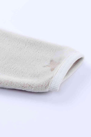 Star Print Top And Short Beige Lounge Set - MXSTUDIO.COM