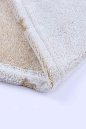 Star Print Top And Short Beige Lounge Set - MXSTUDIO.COM