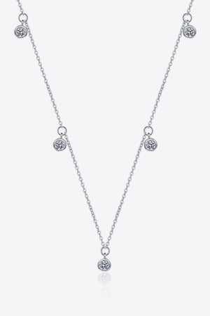 Stay Connected Sterling Silver Moissanite Necklace - MXSTUDIO.COM