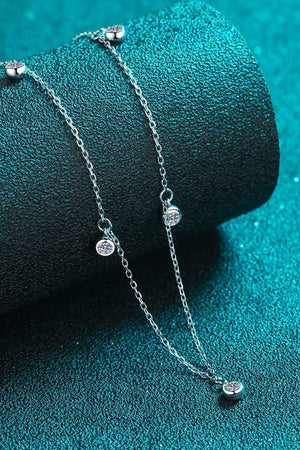 Stay Connected Sterling Silver Moissanite Necklace - MXSTUDIO.COM