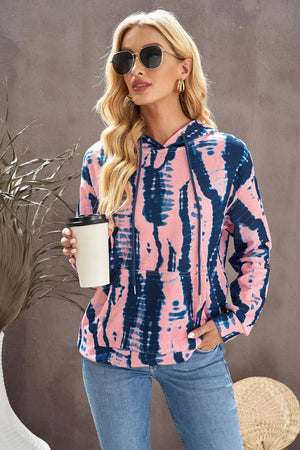 Stay Youthful Long Sleeve Tie-Dye Hoodie - MXSTUDIO.COM