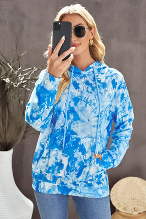 Stay Youthful Long Sleeve Tie-Dye Hoodie - MXSTUDIO.COM