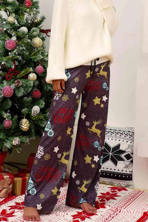 Straight Leg Christmas Lounge Pants - MXSTUDIO.COM