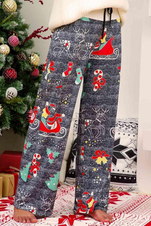 Straight Leg Christmas Lounge Pants - MXSTUDIO.COM