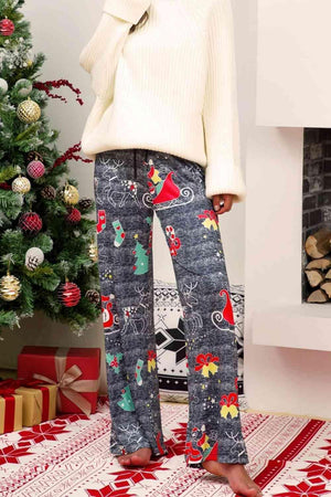 Straight Leg Christmas Lounge Pants - MXSTUDIO.COM