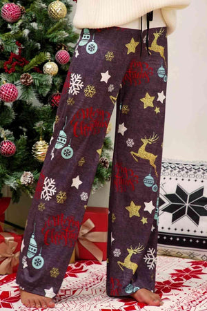 Straight Leg Christmas Lounge Pants - MXSTUDIO.COM