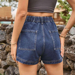 Street Chic High Waist Cargo Denim Shorts - MXSTUDIO.COM